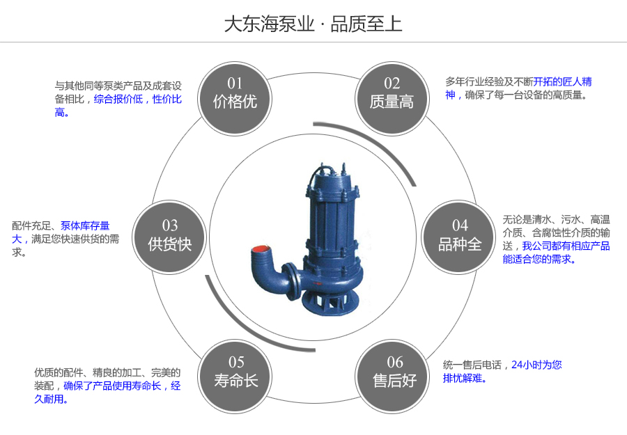 大东海泵业wq型潜水泵质量保证图